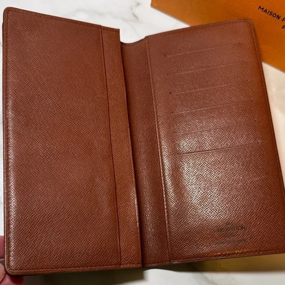 Authentic Louis Vuitton Brown Monogram Long Bifold Wallet with COA, Box & Bag - Picture 9 of 17